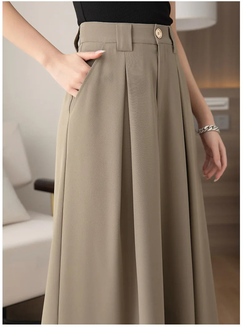 Leisure All-match Temperament  Fashion ,Trousers wide Leg Pants Women Loose