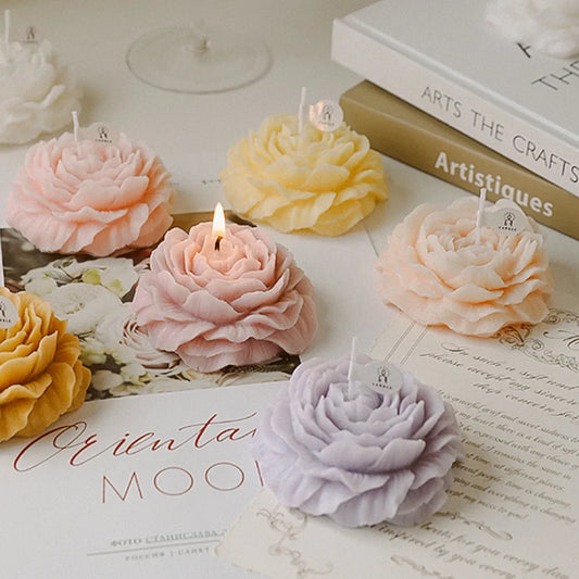 Carnation 3DFlower Candle Home Decoration Wedding Bar Party Souvenirs Aromatherapy Candle Room Decor Ornament Gifts