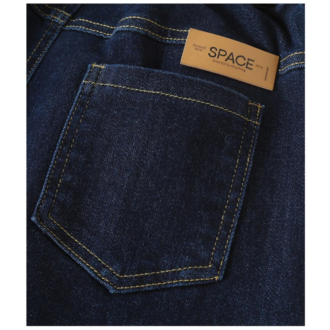 Plain Kids Blue Jeans Boys Casual Pencil Denim Trousers Pants Kids Clothes