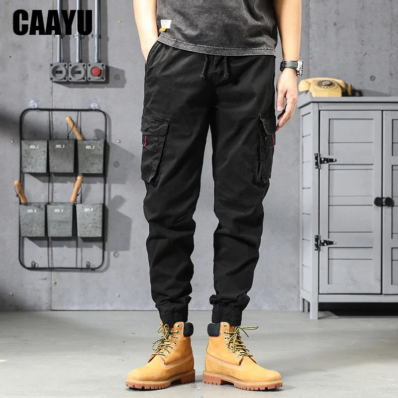 Joggers Cargo Pants Mens Casual Hip Hop Y2k Multi-Pocket Male Trousers Sweatpants Streetwear Techwear Tactical Khaki Pants