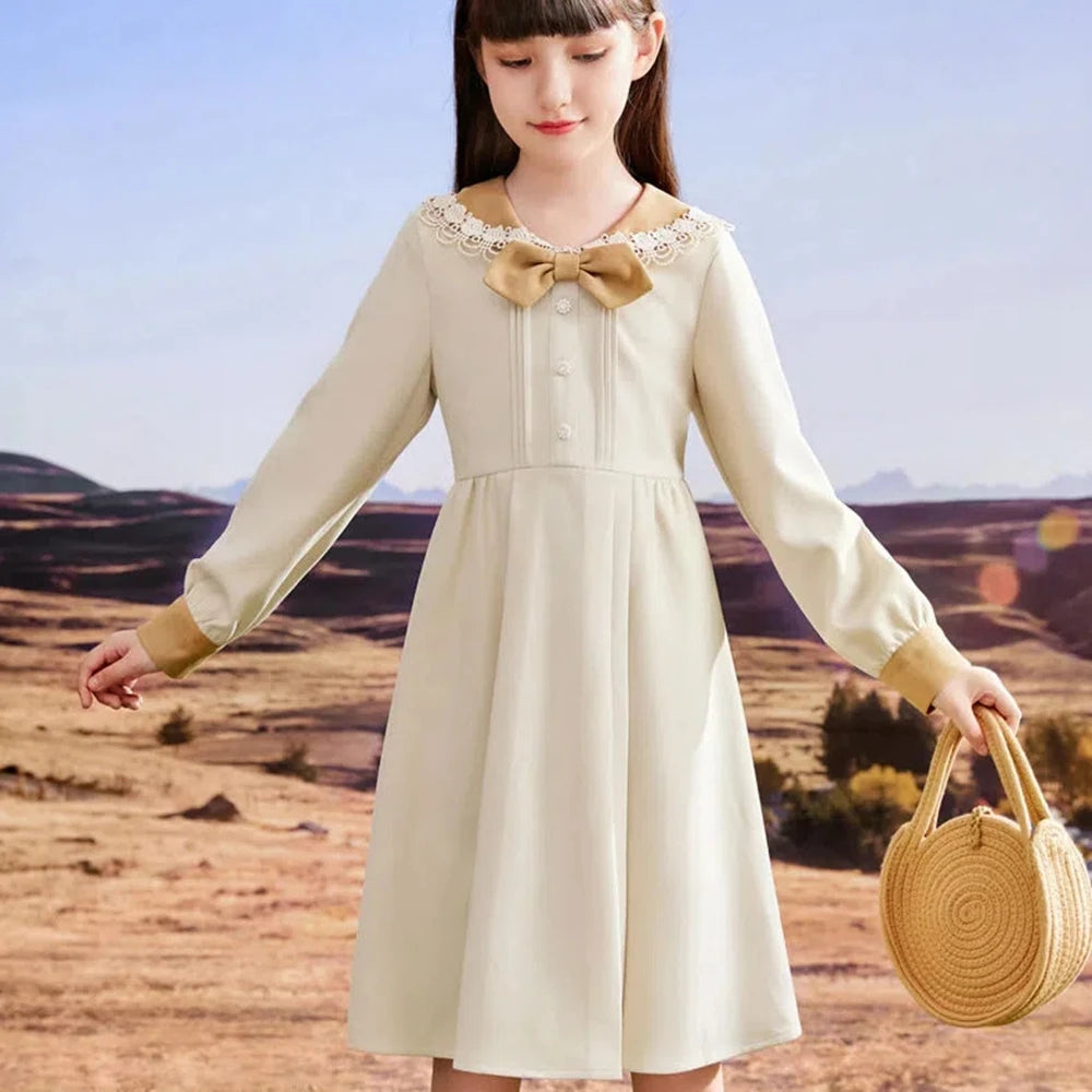 Kids Girls Clothes Spring Children Long Sleeve Dress for Girls Cute Pricess Dresses Little Girls Party Vestidos