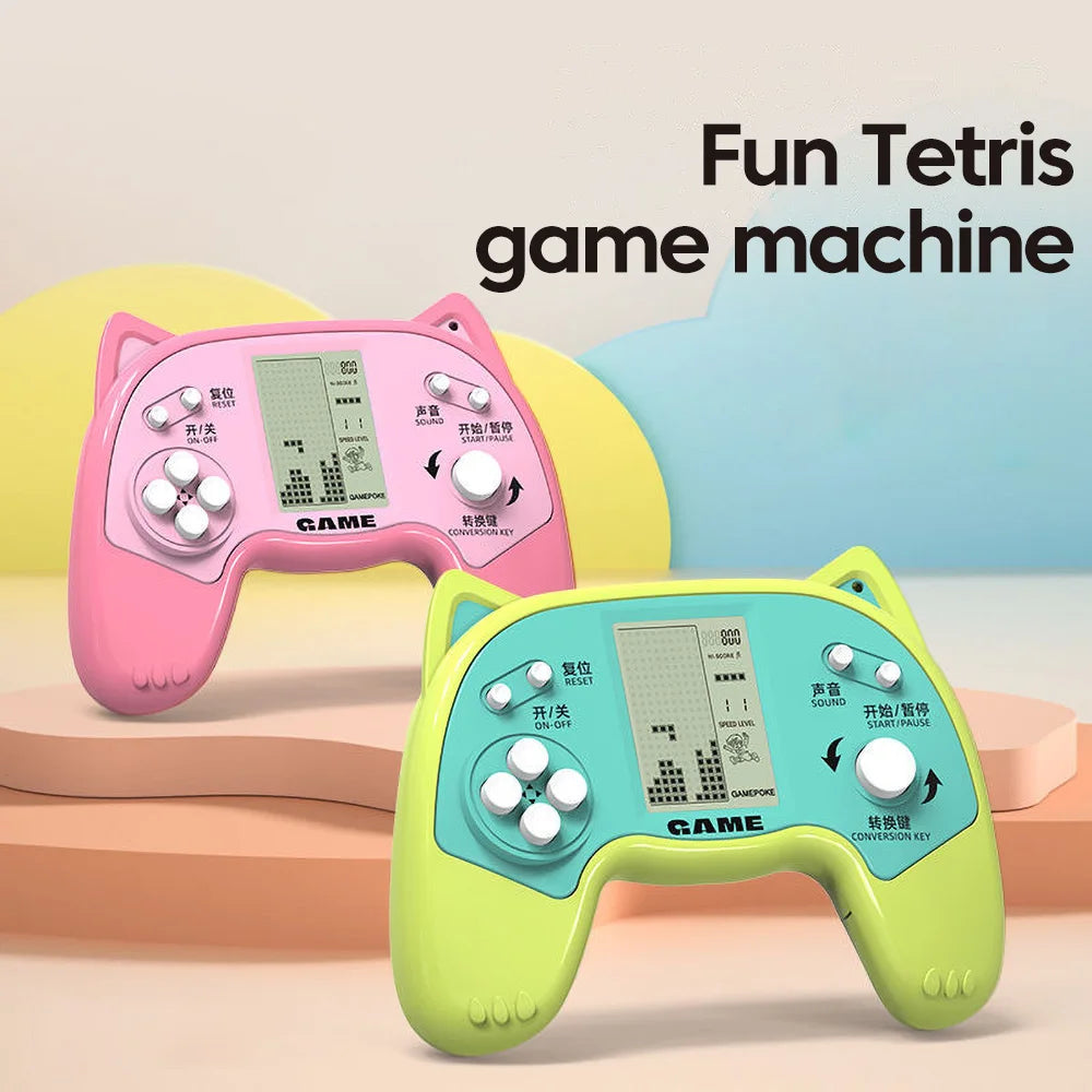 Retro Portable Mini Handheld Video Game Console 8 Bit Color Lcd Kids Color Game Player 27Games Free Shipping Gift for Kids Child