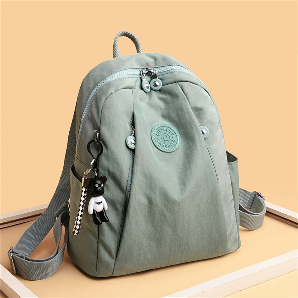 Fashion Solid Design Large Capacity Backpacks for School Teenagers Girls High-quality Waterproof Backpack Travel Bag pack