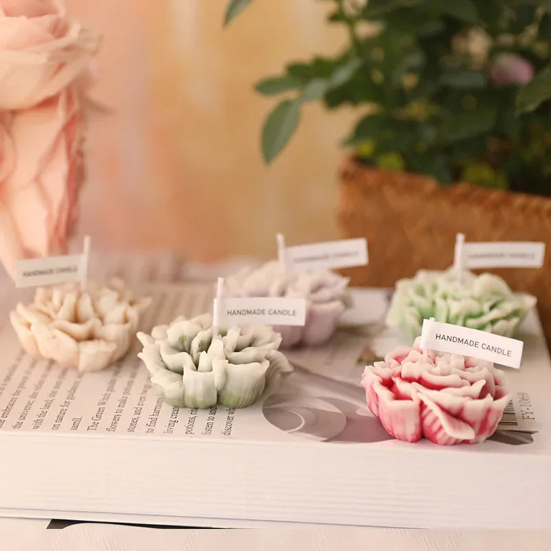 Carnation 3DFlower Candle Home Decoration Wedding Bar Party Souvenirs Aromatherapy Candle Room Decor Ornament Gifts