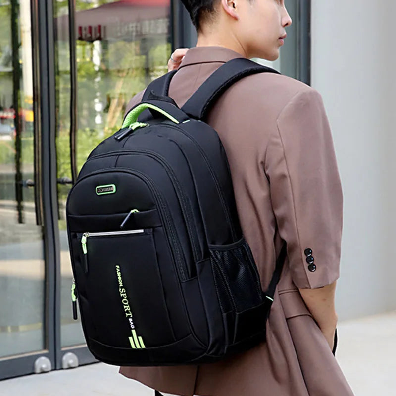 Large Capacity Backpacks Oxford Cloth Men's Backpacks Lightweight Travel Bags School Bags Business Laptop Packbags Waterproof