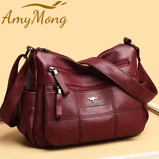 Genuine Brand Leather Sac Luxury Handbags Purse Women Bags Designer Shoulder Crossbody  Bags Female  Waterproof Bag luxury elegant