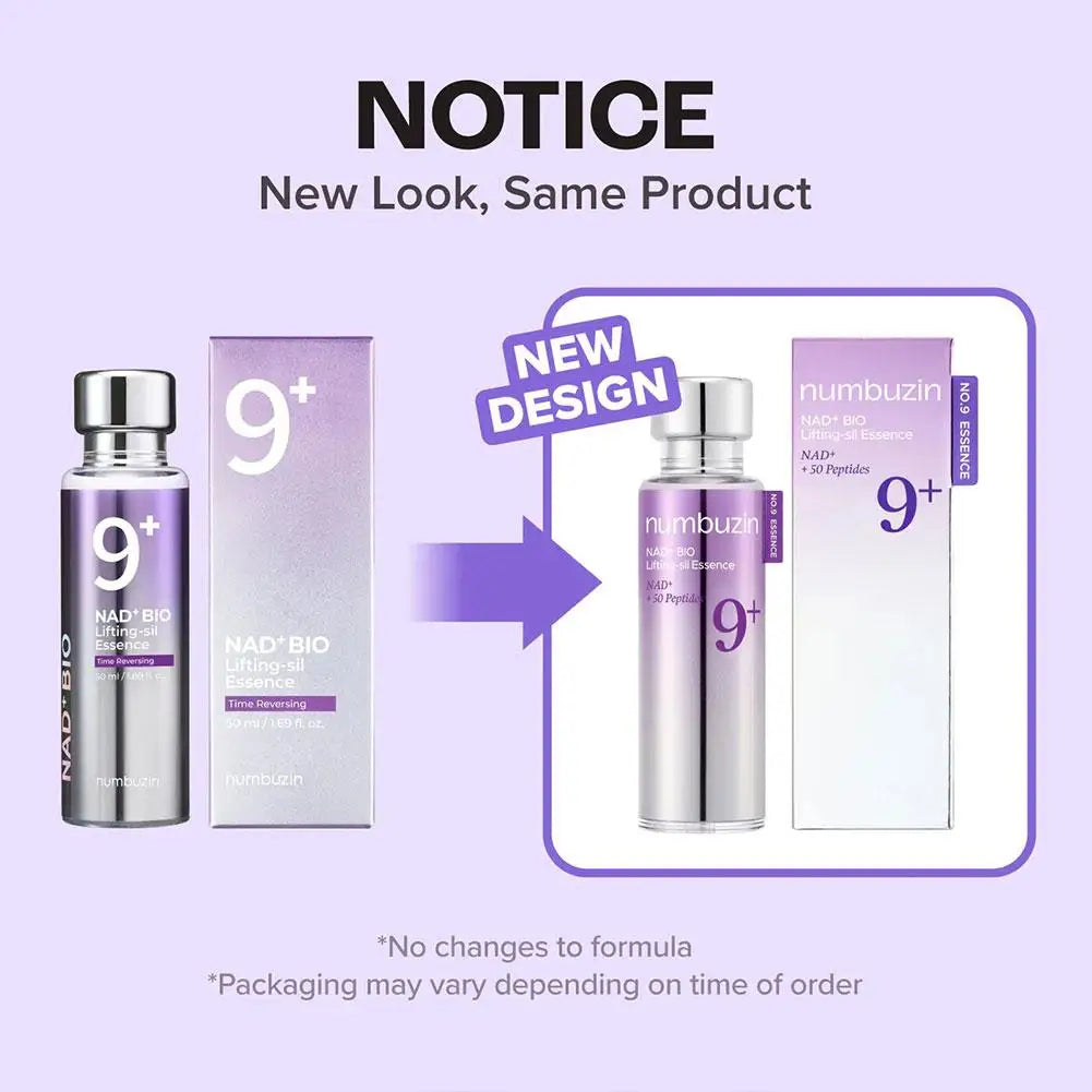 Numbuzin 9+ NAD+ Eye Cream Liquid Ultrasonic Essence Firms Moisturizes Reduces Fine Lines Dark Circles Nourishing Hydration
