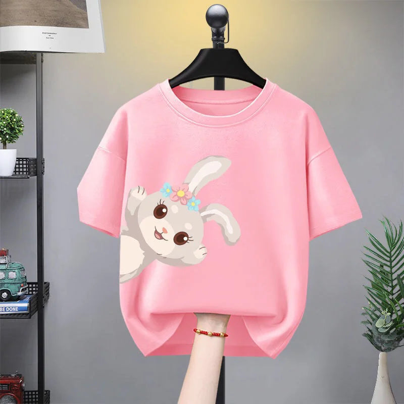 Summer kid baby Girls Clothes Child short Tops t shirt + pants teenager Tracksuit