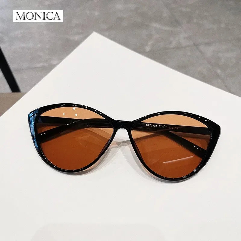 Small Frame Vintage Cat Eye Sunglasses Polygon Women Men Shades Retro Cat Eye Sun Glasses Anti UV Travel  Eyewear for Female