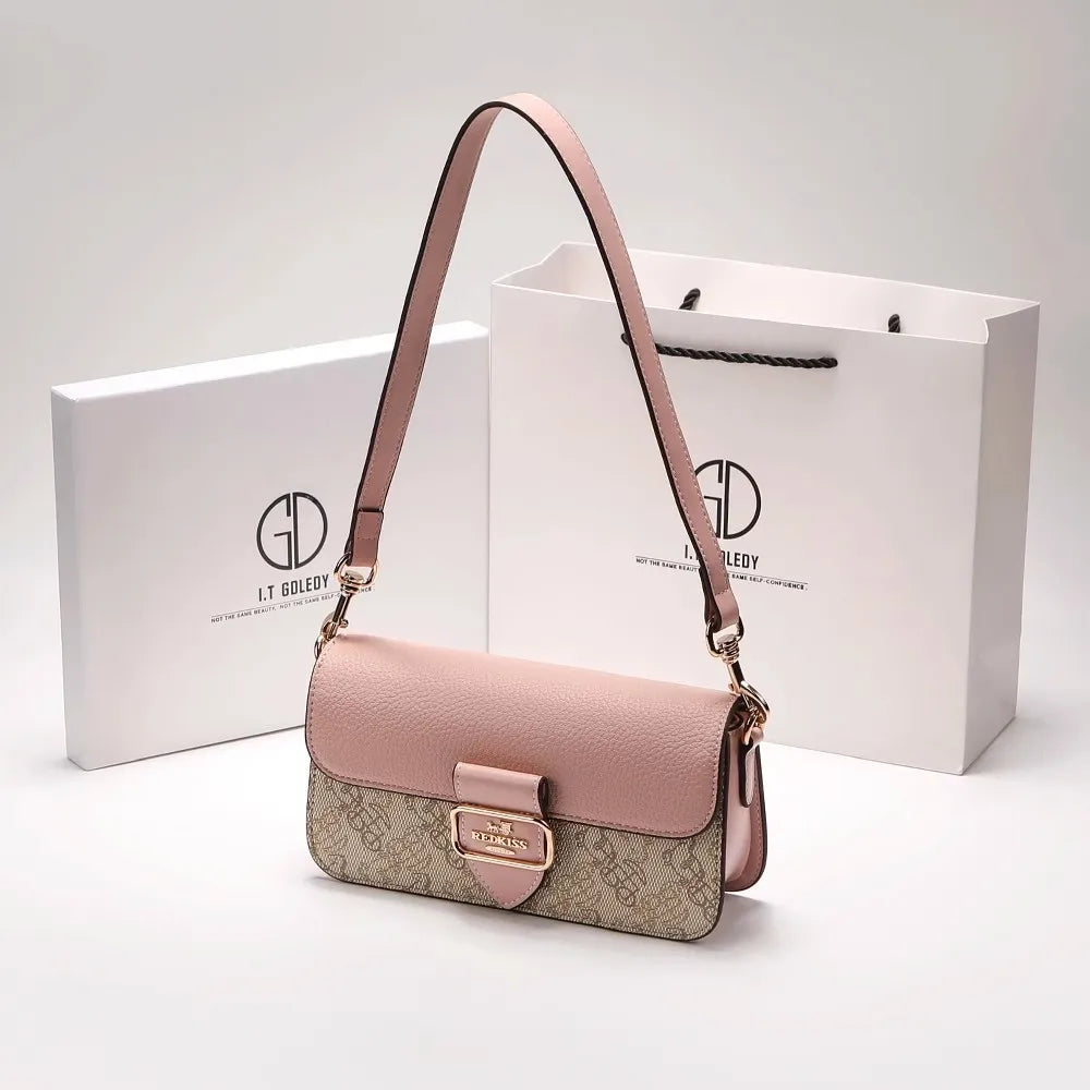 Luxury Fashion Brand Niche Design Light Luxury Armpit Small Square Bag High-end Feeling Classic Vintage Exquisite Crossbody Bag