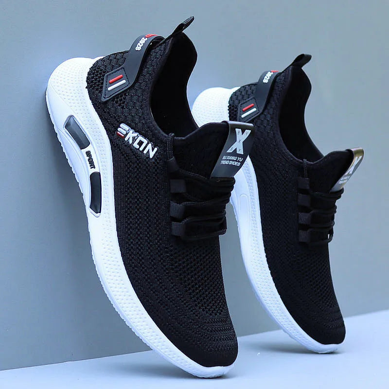 Spring Casual Shoes Breathable Non-slip Walking Sneakers Men Shoes Outdoor Comfortable Lace Up Running Shoes