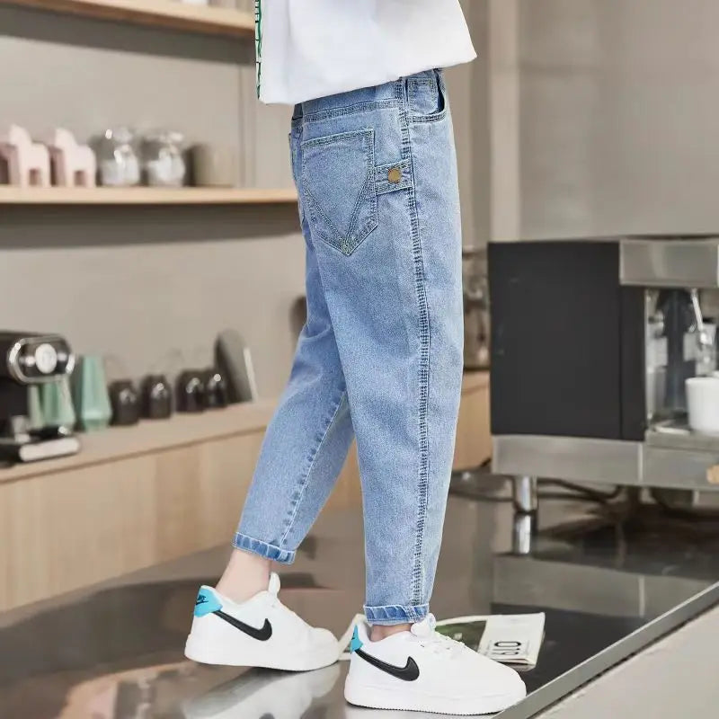 Boys Spring  Autumn Kids Jeans Children Trousers Jeans Casual Children's Pants Suitable