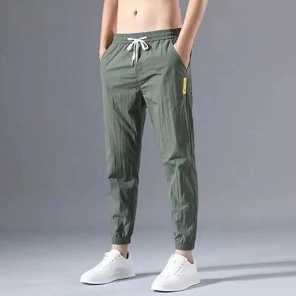 Men Clothing Autumn Winter Sweatpants Elastic Baggy Casual Pants Pants for Mens High Quality Cropped Pants Sweatpants
