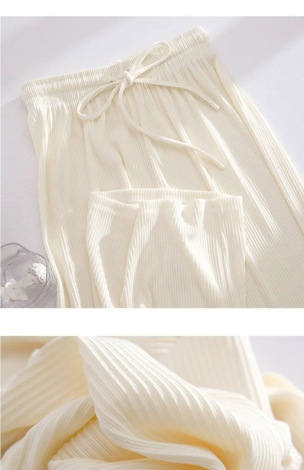 Wide-leg Pants Women Summer  New High Waist Drape Loose Narrow Version Straight Casual Summer Thin Pants