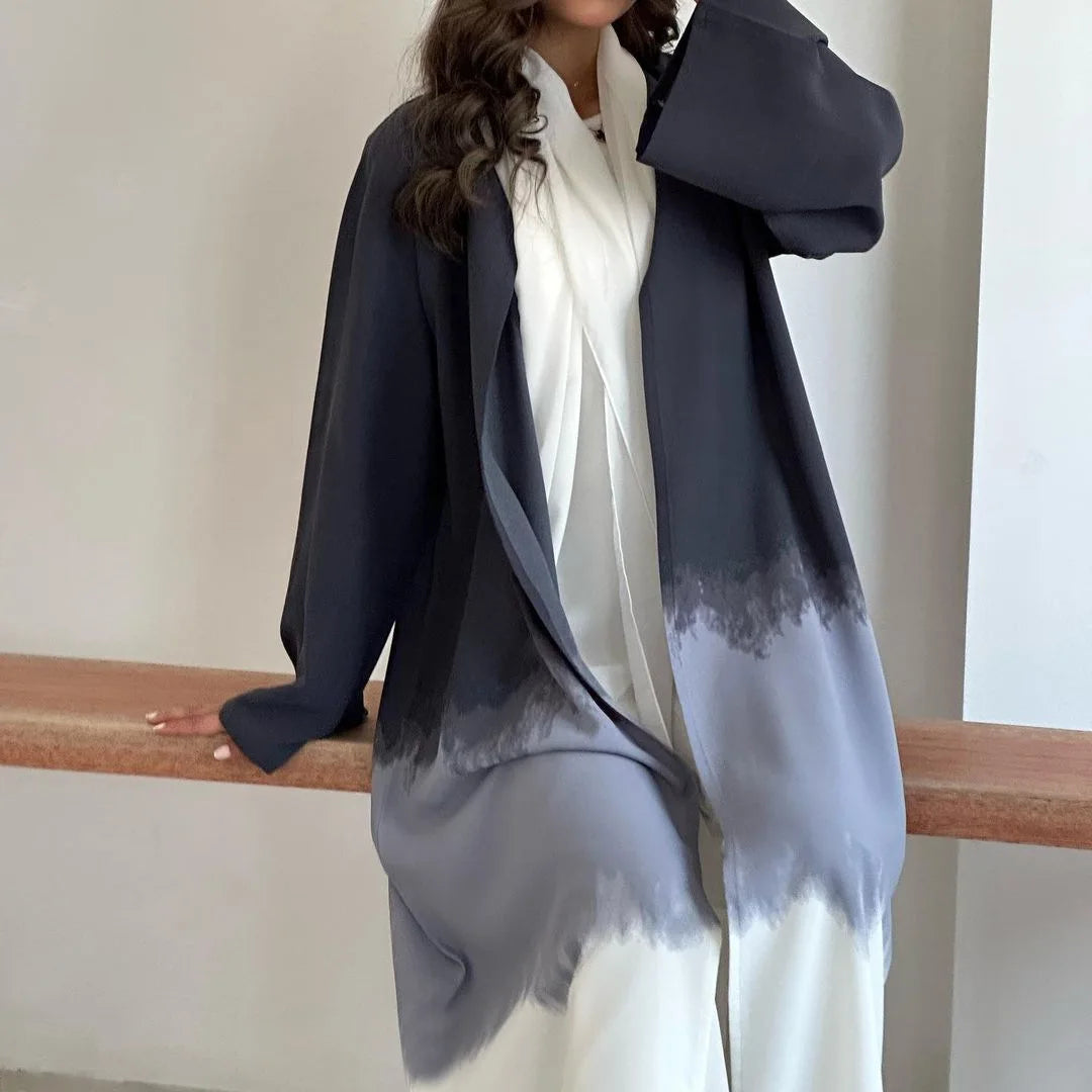 Tie-Dyed Long Dress  Robe Abaya Jalabiya