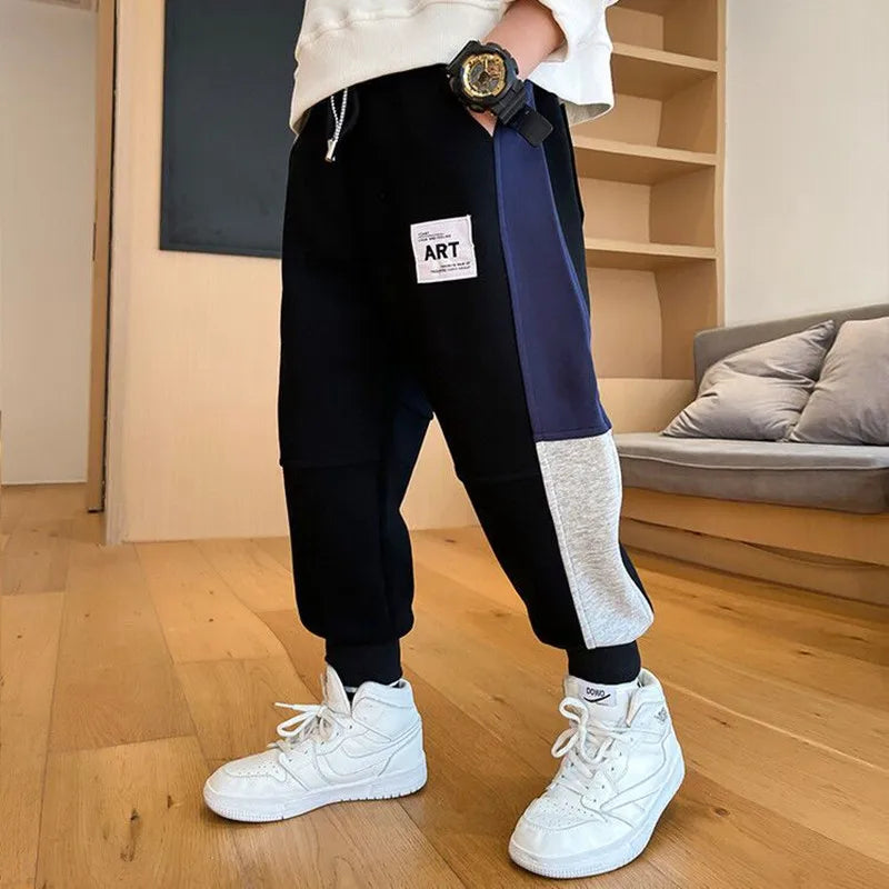 Spring Cool Boy Pencil Pants Children Cargo Pants Fashion Long Trousers Teenage Kids Clothes 4 5 6 7 8 9 10 11 12 13 14 Year Old