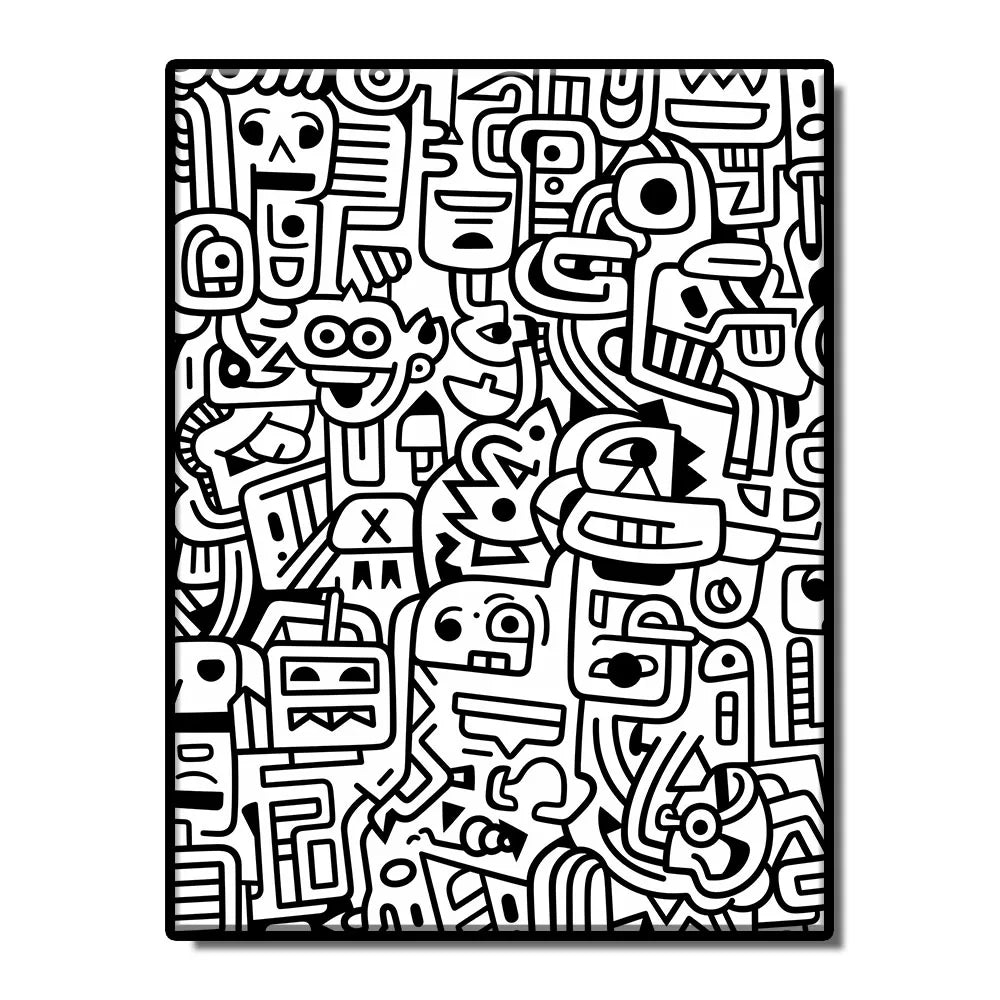 Nordic Abstract Keith Artwork Pictures Decorative Poster Canvas Painting Living Room Wall Art Prints Modern Home Decor Aesthetic