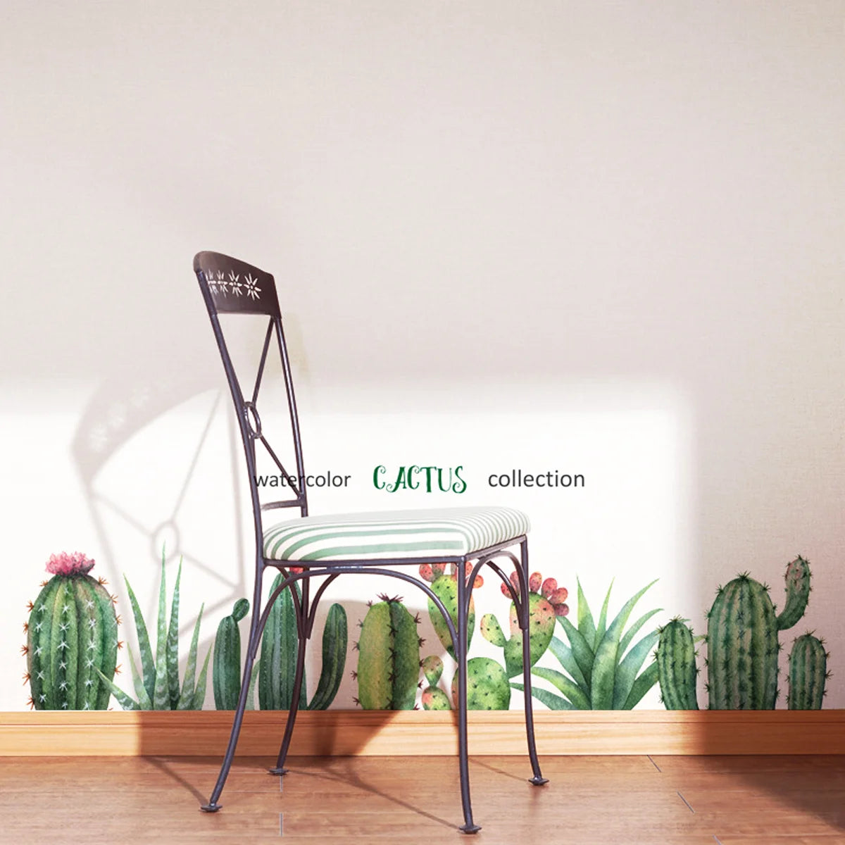 Fresh Green Grass Baseboard PVC 3D Wall stickers Wall Decals Wall Decor Palm Leaves Mural for Living Room Bathroom Kitchen