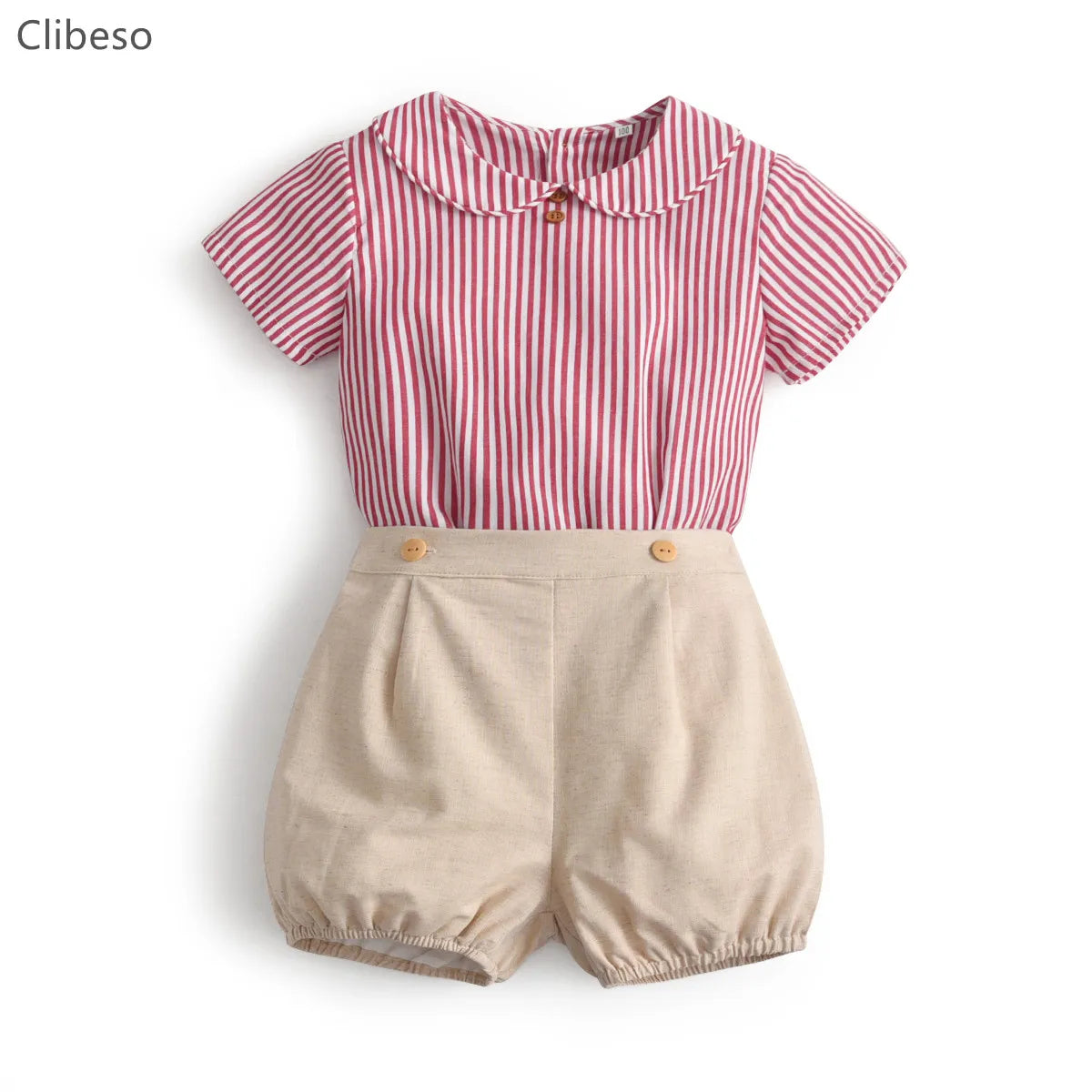 Baby Boy Clothes Set Children Boutique Suit Infant Cotton Stripe Shirt Pants 2Pcs Clothing Boys Spanish Birthday Party Outfits