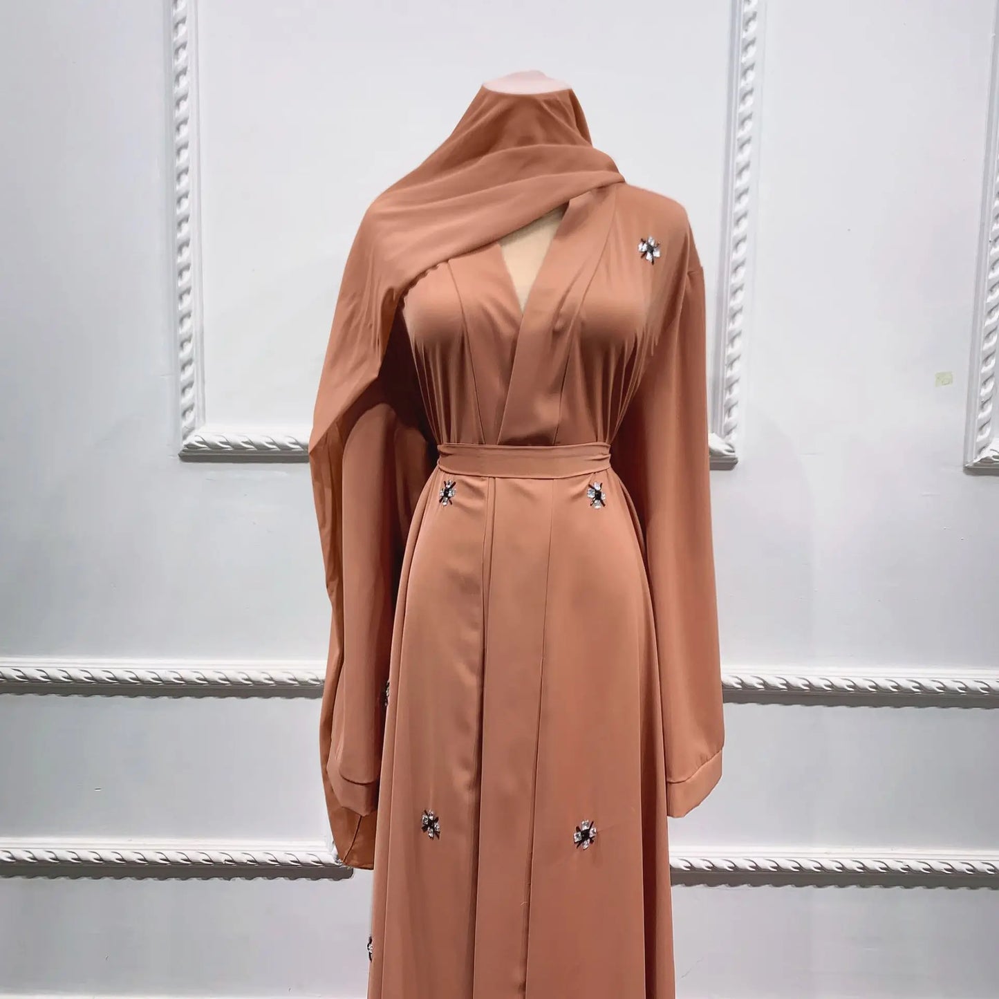 Ramadan Eid Open Abaya Dubai Hijab Dress Muslim Abayas for Women Islam Clothing Kaftan Robe Arabic Kimono Femme Musulmane