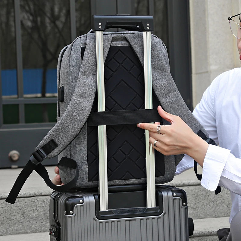 Laptop Backpack, business Travel Anti Theft Slim Durable Laptops Backpack With USB Charging Port, water Resistant College School