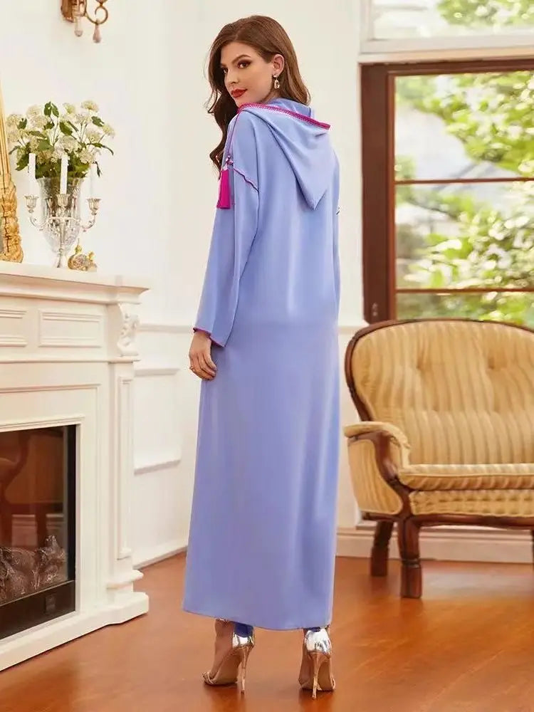 Diamond Beading Abaya Kimono Kaftan Cardigan Abayas Women Casual Robe Femme Caftan