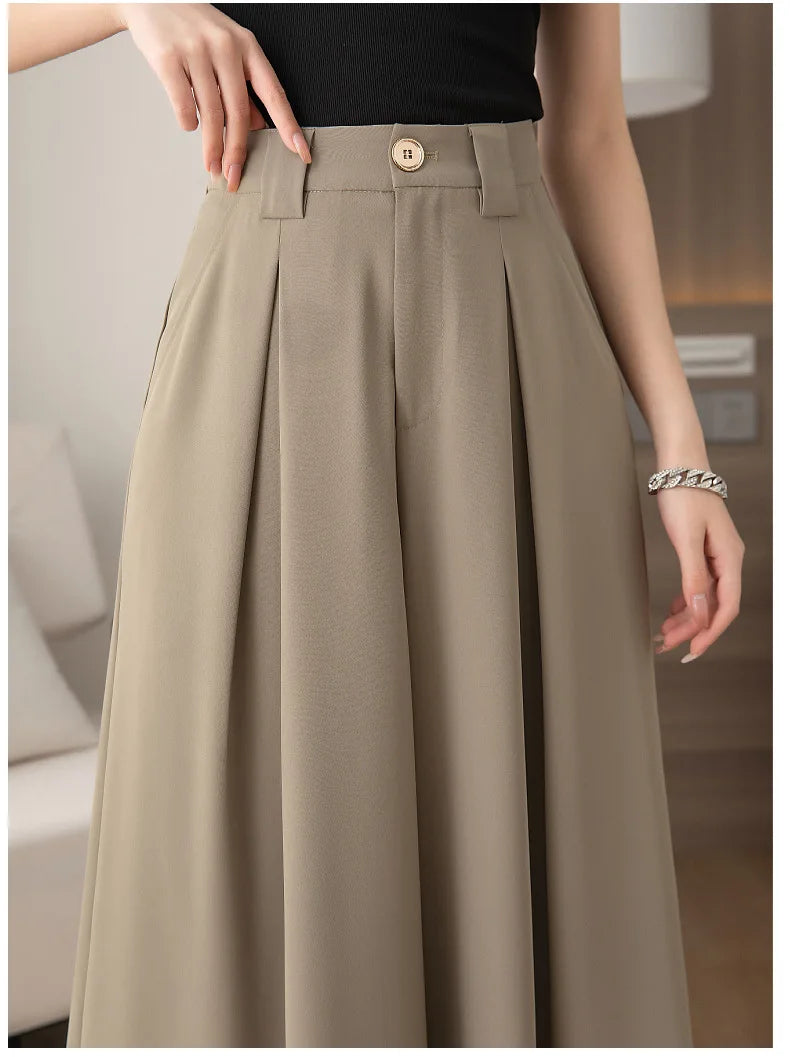 Leisure All-match Temperament  Fashion ,Trousers wide Leg Pants Women Loose