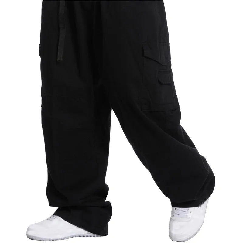 Loose Spring Summer Cargo Pants Men 6XL 7XL 9XL 10XL Plus Size Casual Men Pants 4 Colors