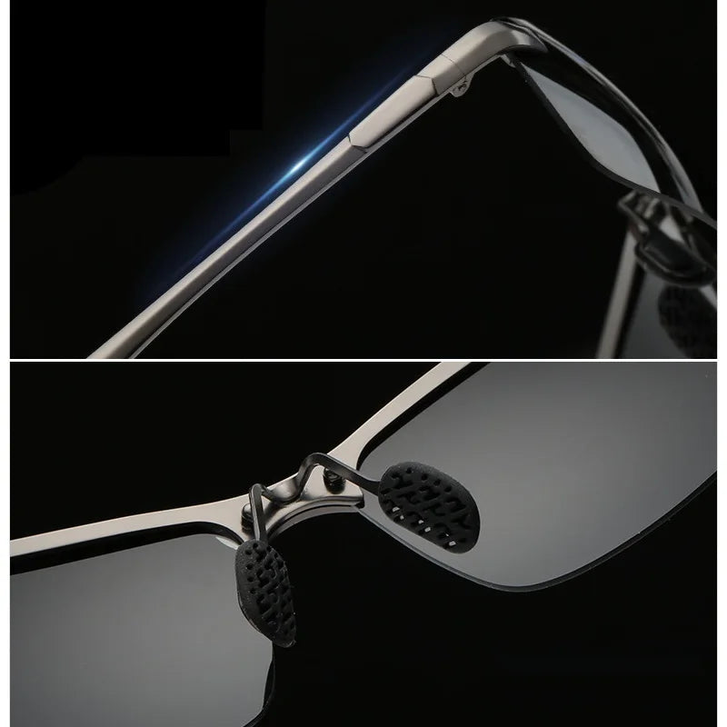 Fashion Photochromic Sunglasses Men Women Chameleon Polarized Pilot Sun Glasses Anti-glare Driving Eyeglasses UV400 Protection