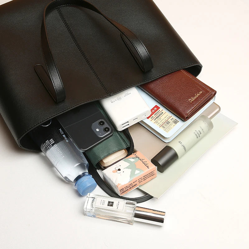 Large Women's Bag Large Capacity Shoulder Bags High Quality PU Leather Shoulder Bags Ladies Wild Bags Sac a Main Femme