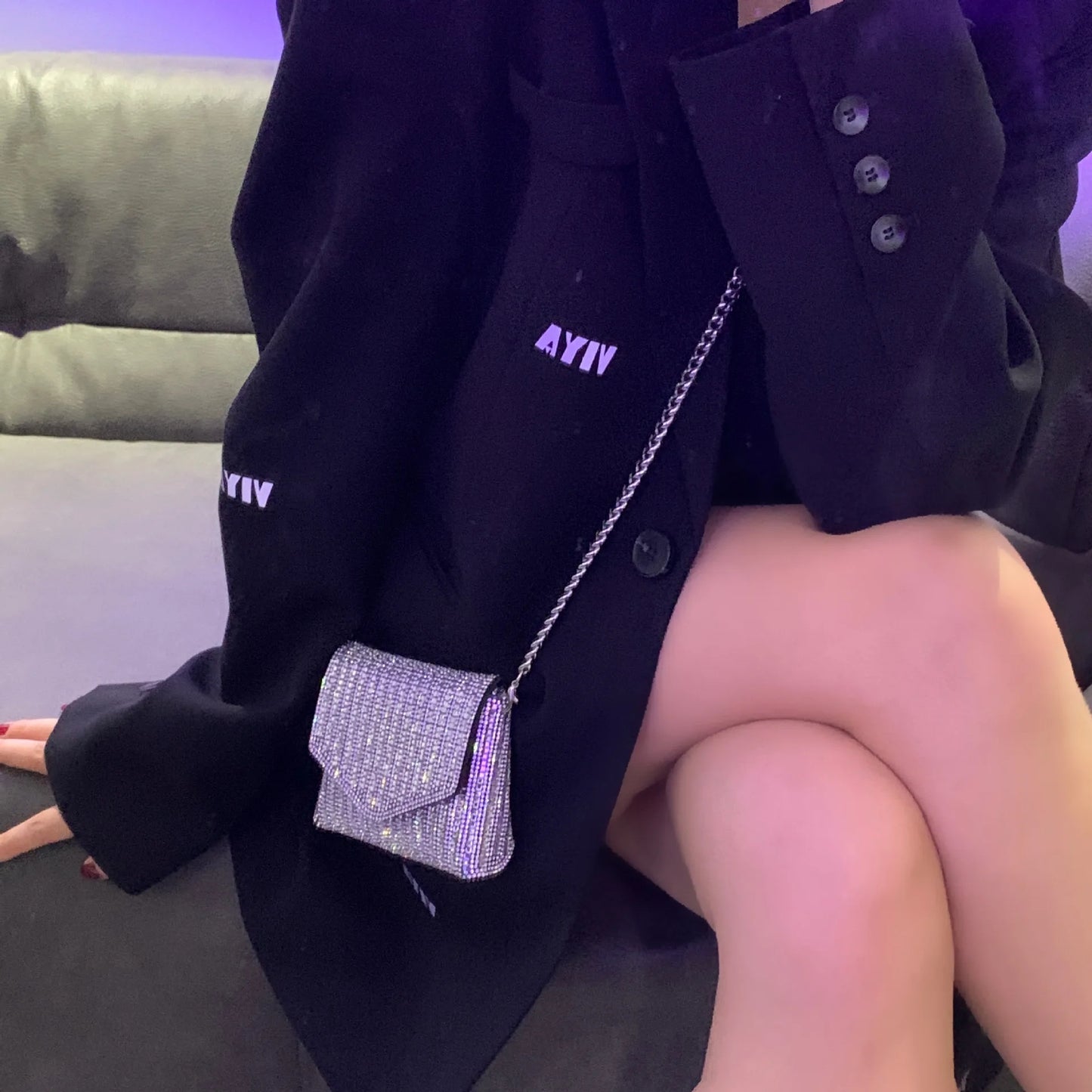 Luxury Designer Handbag Fashion Rhinestone Purse with Chain Evening Clutch Bag for Wedding Purse Lady Crossbody Bags