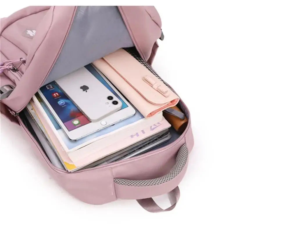 School Backpack For Grils Large Capacity School Bag Multifunctional College Middle High Shoulder Bags Water Resist