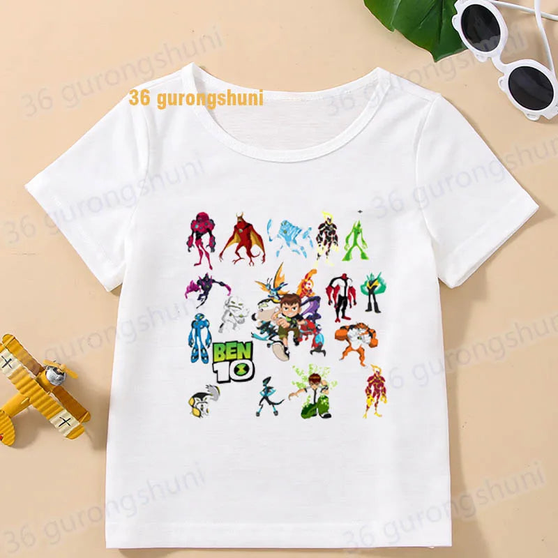 T Shirt Boys T Shirts Kids Tshirt Ben Baby T-shirts summer Short Sleeve Tops For Girls-clothing Children Clothes