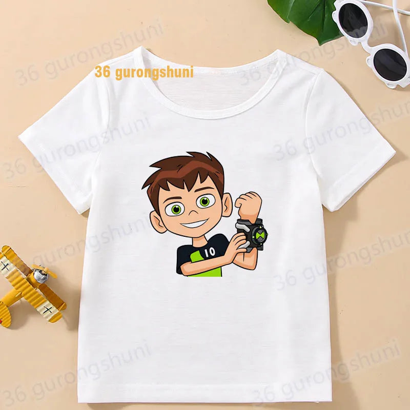 T Shirt Boys T Shirts Kids Tshirt Ben Baby T-shirts summer Short Sleeve Tops For Girls-clothing Children Clothes