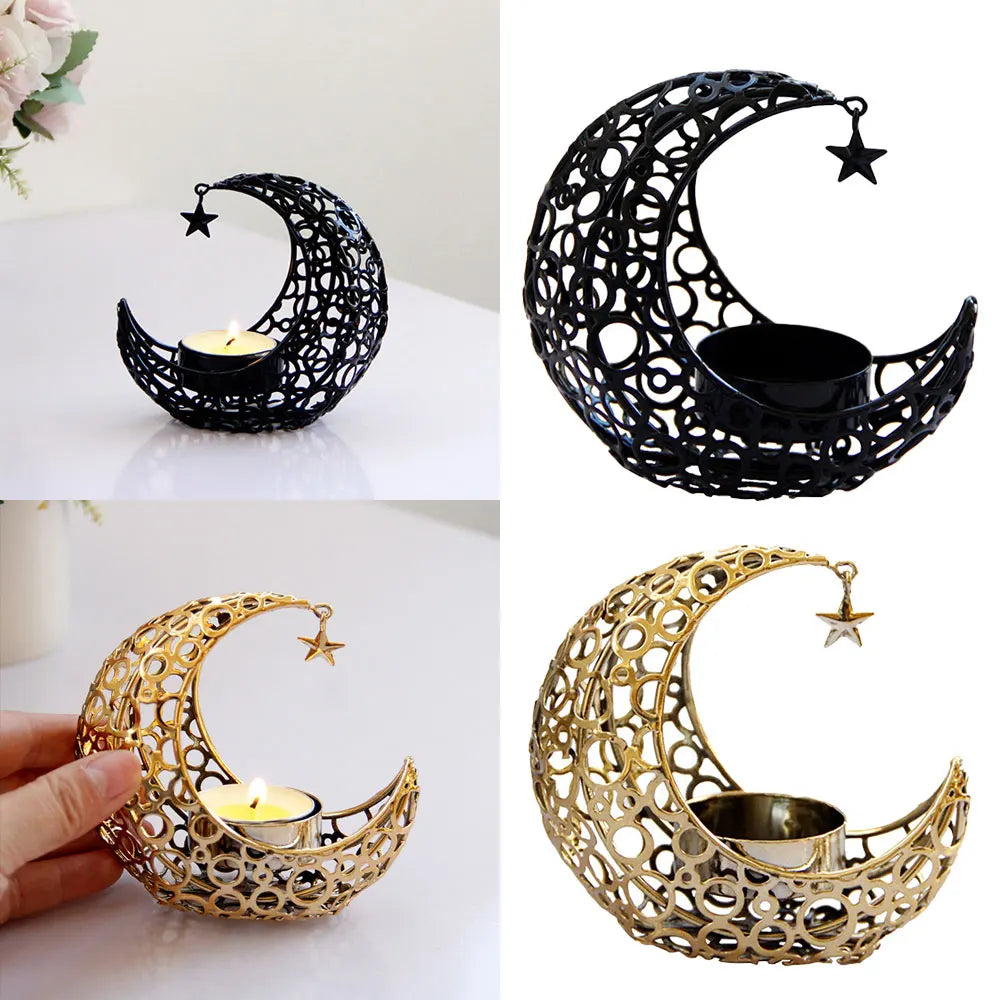 Eid Mubarak Candle Holder Ramadan Kareem Banner Ramadan Decoration For Home Islamic Muslim Party Decor Eid Al Adha Gifts