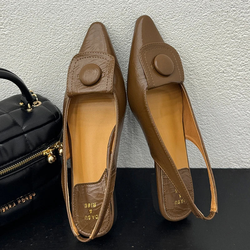 Pointed Toe Ladies Flats With Sandals Shoes Fashion Shallow Female Slides Footwear Women Flats Sandals Shoes