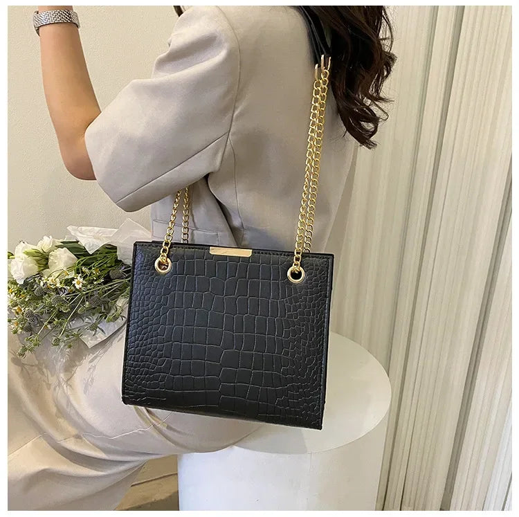 Fashion Luxury Female Crossbody Bags for Women Designer Shoulder Bag Chain Solid Color Messenger Bag Handbags luxury elegant