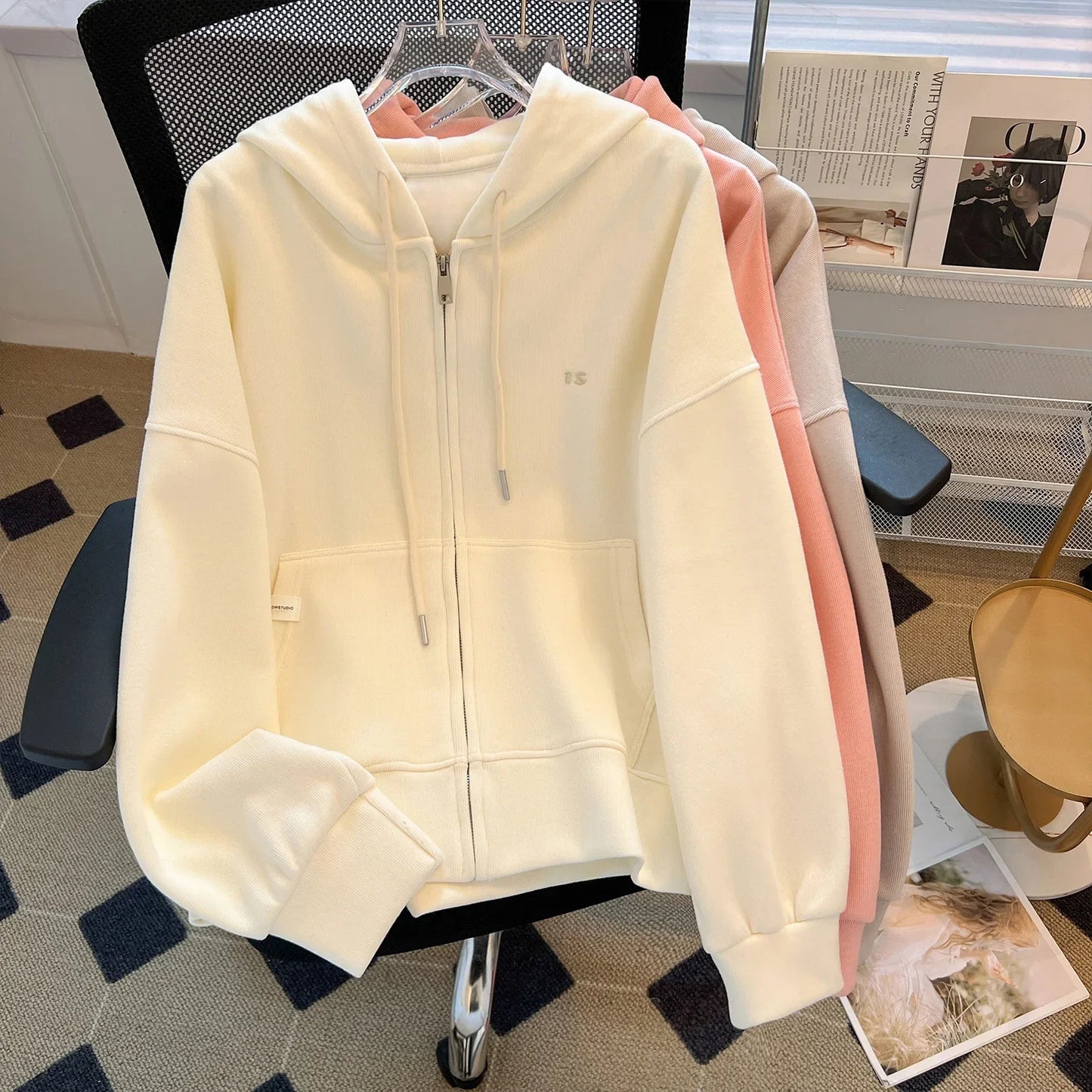 Girls Outerwear Autumn Hooded Coats for Kids