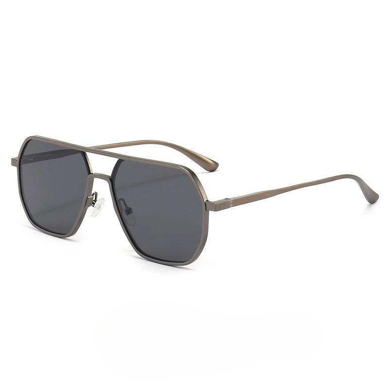 Men's Polarized Sunglasses UV400 Dual-use Day and Night Photochromic Glasses Outdoor Polygon Full Frame for Men