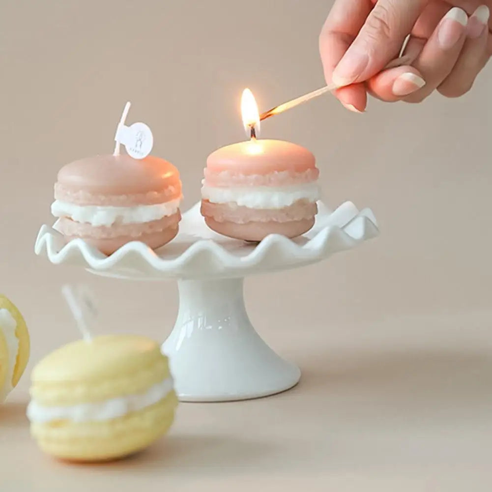 Practical  Pretty Long Lasting Aromatherapy Scented Candle Bright Color Wax Candle Innovative Macarone Candle for Party