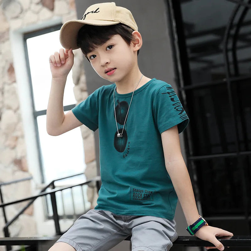 Teen Boys Clothing Sets Summer Boys Clothes Casual Outfit Kids Tracksuit For Boys Sport Suit Children Clothing 6-12 Years