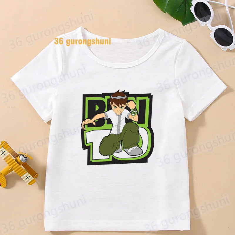 T Shirt Boys T Shirts Kids Tshirt Ben Baby T-shirts summer Short Sleeve Tops For Girls-clothing Children Clothes