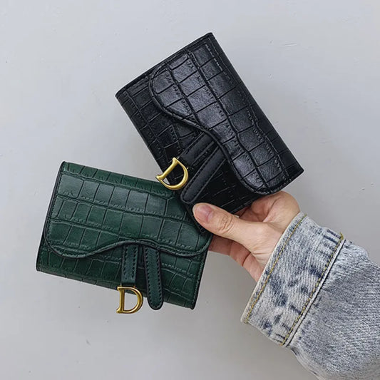 Women's Wallet  Korean Style D Letter Buckle Coins Purses Wallet Card Bag Key Wallet Luxury