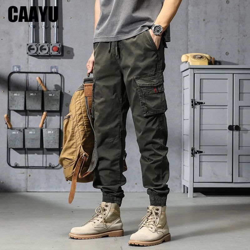 Joggers Cargo Pants Mens Casual Hip Hop Y2k Multi-Pocket Male Trousers Sweatpants Streetwear Techwear Tactical Khaki Pants