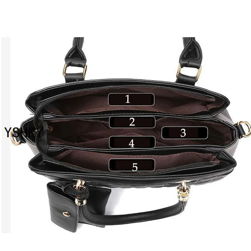 shoulder Bag leather  Women's luxury designer handbag for women European and American retro cross body Tote bags