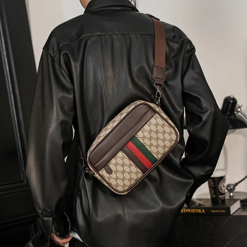 Luxury Men Crossbody Bags for Men bag Casual Small Shoulder Bags Man Messenger Bag Business Male Purse Sling Pack Unisex