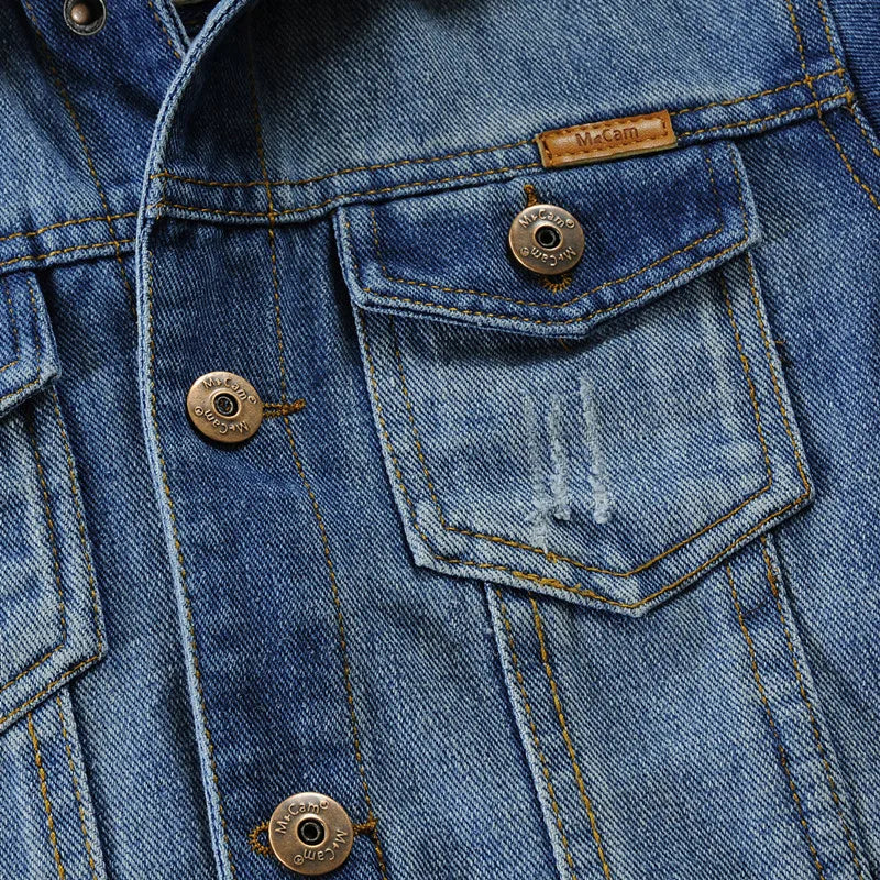 Big Boys Distressed Denim Jacket Ripped Hoodie Kids Jean Outerwear For Children's Cowboy Coat CC242