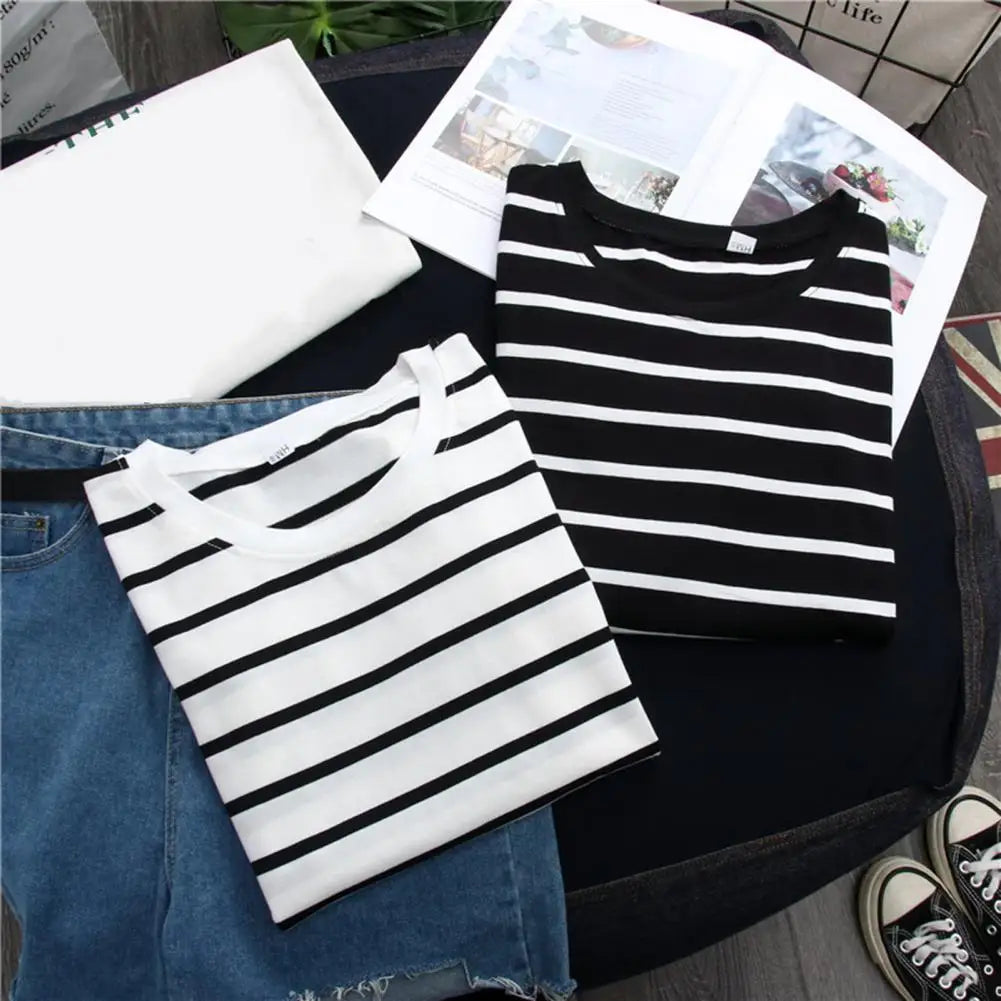 Women Blouse Popular Versatile Long Sleeves Streetwear Bottoming Shirt Autumn T-shirt