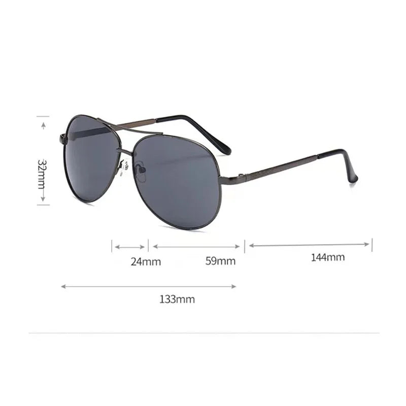 New Polarized Borderless Sunglasses Men's Metal Mirror Leg Oval Sun Glasses Men's Driving Fashion Eyewear UV400 Gafas De Sol