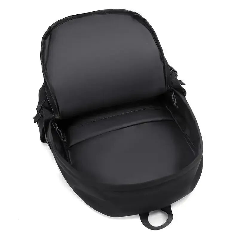 Waterproof Solid Color Simple Men's Backpack Fashion Couple Student Computer Backpack